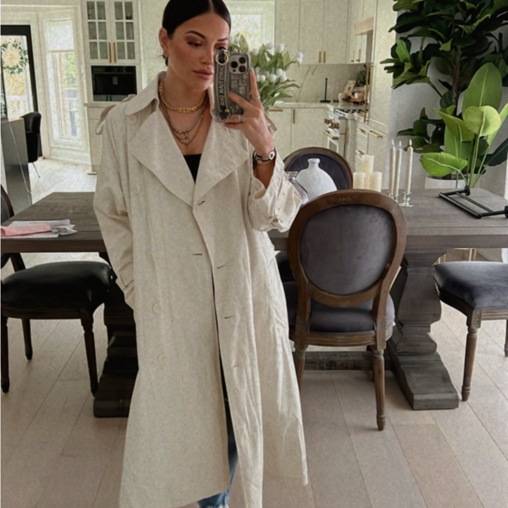 Zara Lightweight Trench Coat - Brand New Without Tags